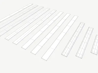 Wooden Planks Low-poly 3D model