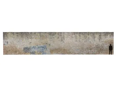 Stone Wall 3D Scan  Low-poly 3D model