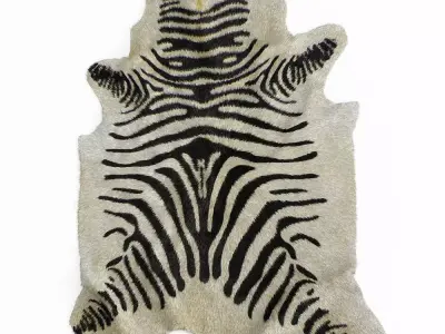 Zebra rug 03 3D model