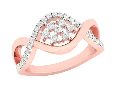 Women Ring  Render 3dm STL OBJ FBX Details 3D print model 419