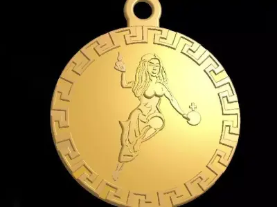 Venus esoteric jewellery pendant  3D print model