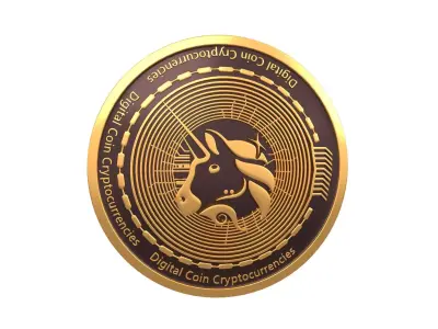 Uniswap Coin v3 001 Low-poly 3D model