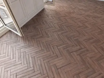 Herringbone parquet 34 WITHOUT PLUGINS 3D model