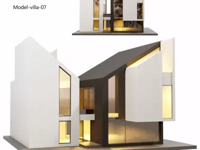 Model villa 08 Low-poly 3D model
