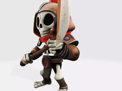 Cute Skully Centurion Gladiator for 3D Print 3D print model