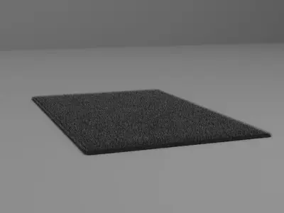 carpet floor mat Low-poly 3D model