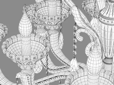 698182 Alzata Osgona Chandelier 3D model