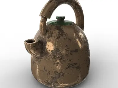 KETTLE tea Low-poly 3D model