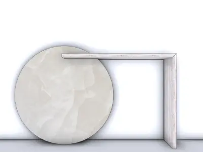 Modern Console Marble Low-poly 3D model