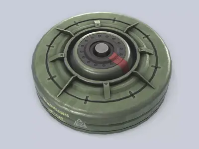 Sci fi land mine Low-poly 3D model