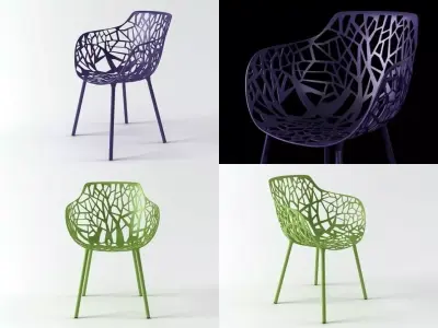 Forest  armchair 3D model