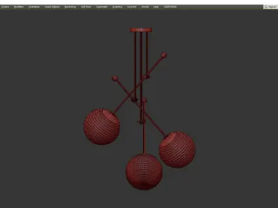 CEILING CAFE CHELSOM Low-poly 3D model