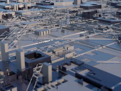 Sci-Fi Structure 01 3D model