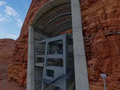 Mine structure-Tunnel structure-Drilling tunnel-mining 3D model