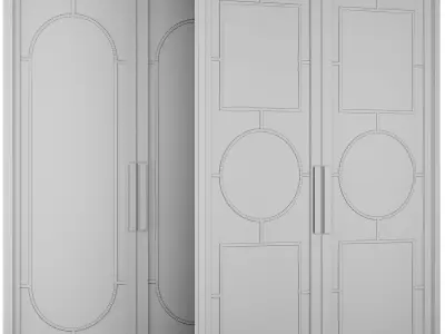 Entrance door set177 3D model