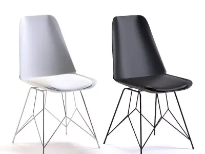 Chair Wire Black and white 3D model