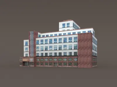 Office Building 170 Low-poly 3D model