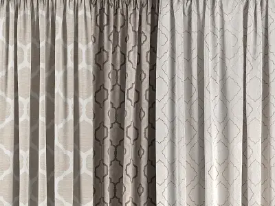 Curtain Set 46 3D model