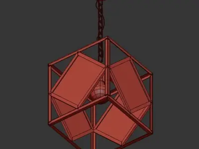 Ake Single Light Pendant 3D model