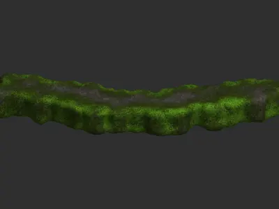 Rock Walkway 3 - Moss 2 Low-poly 3D model