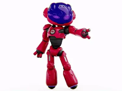 UTILITY BOT LORA  RIGGED 3D model