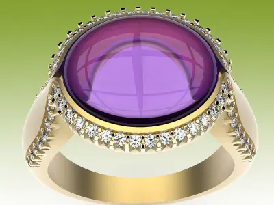 Ring Cabochon 3D print model