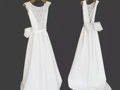 Wedding Dress 3D model