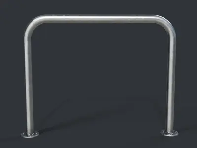 Bike Rack 16 PBR Game Ready Low-poly 3D model