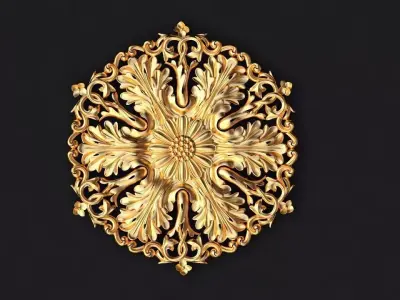 rosette dekor 3D model 33