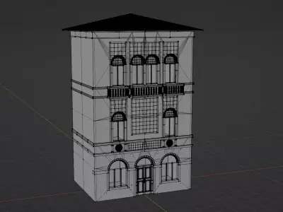 Italian house 3D model 2