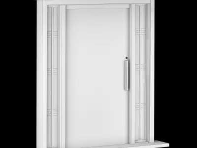Exterior Large Doors 3D model buy