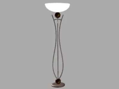 Floor lamp with two sphere Free 3D model