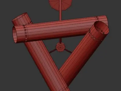 Brass Tubular 3D model