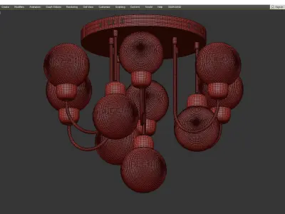 DUM chandelier Low-poly 3D model
