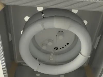 Japanese old Ceiling light 3D model