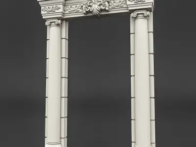 classic patterned door 03 3D model