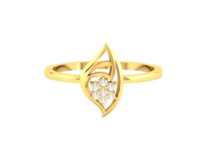 Diamond Ring For Women 3d Print Model 3D print model 23