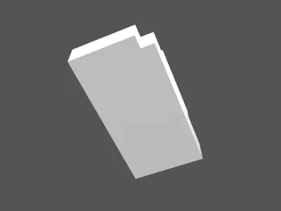 Voxel Mouse v1 004 Low-poly 3D model