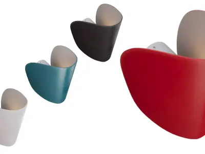 Sconce Fontana Arte Io Wall light LED 3D model