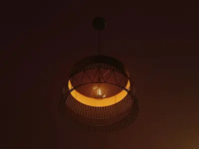 Ceiling Lamp - Industrial style 3D model