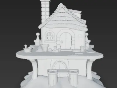 Hogwarts Castle from Harry Potter  3D print model