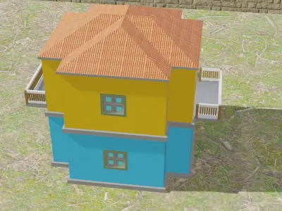 Stylish 3D Building 3D model