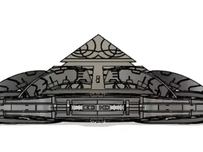 Goauld Shutak Class Mothership 3D print model