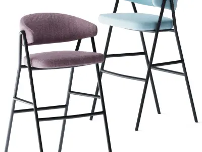 Bar stool Chia by Parla Design 3D model