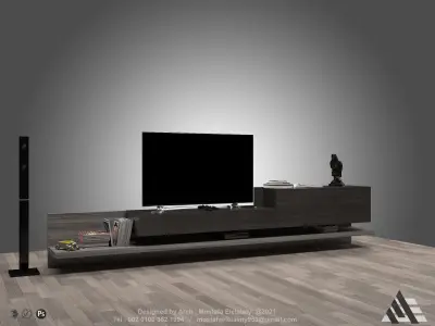 Tv stand Vo1 Collection - Furniture Free low-poly 3D model