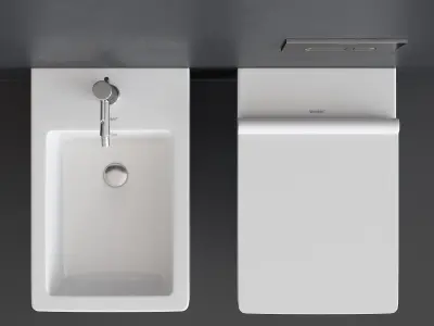 Duravit Vero Air Wall-hung WC Low-poly 3D model