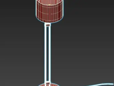 SOPORTE BLACKENED BRASS FLOOR LAMP 3D model