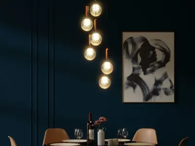 Minimal Chandelier 3D model