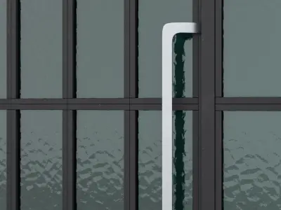 Aluminium door 342 3D model