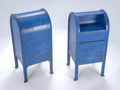 Mailbox Low-poly 3D model